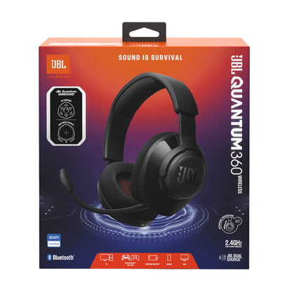 JBL Quantum 360 Over Ear Gaming Headphone-Black