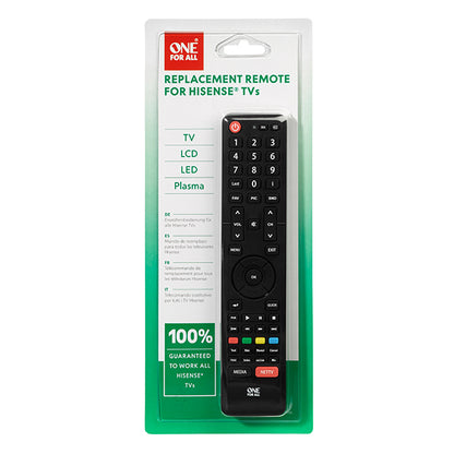 One For All URC1916 Hisense TV Remote