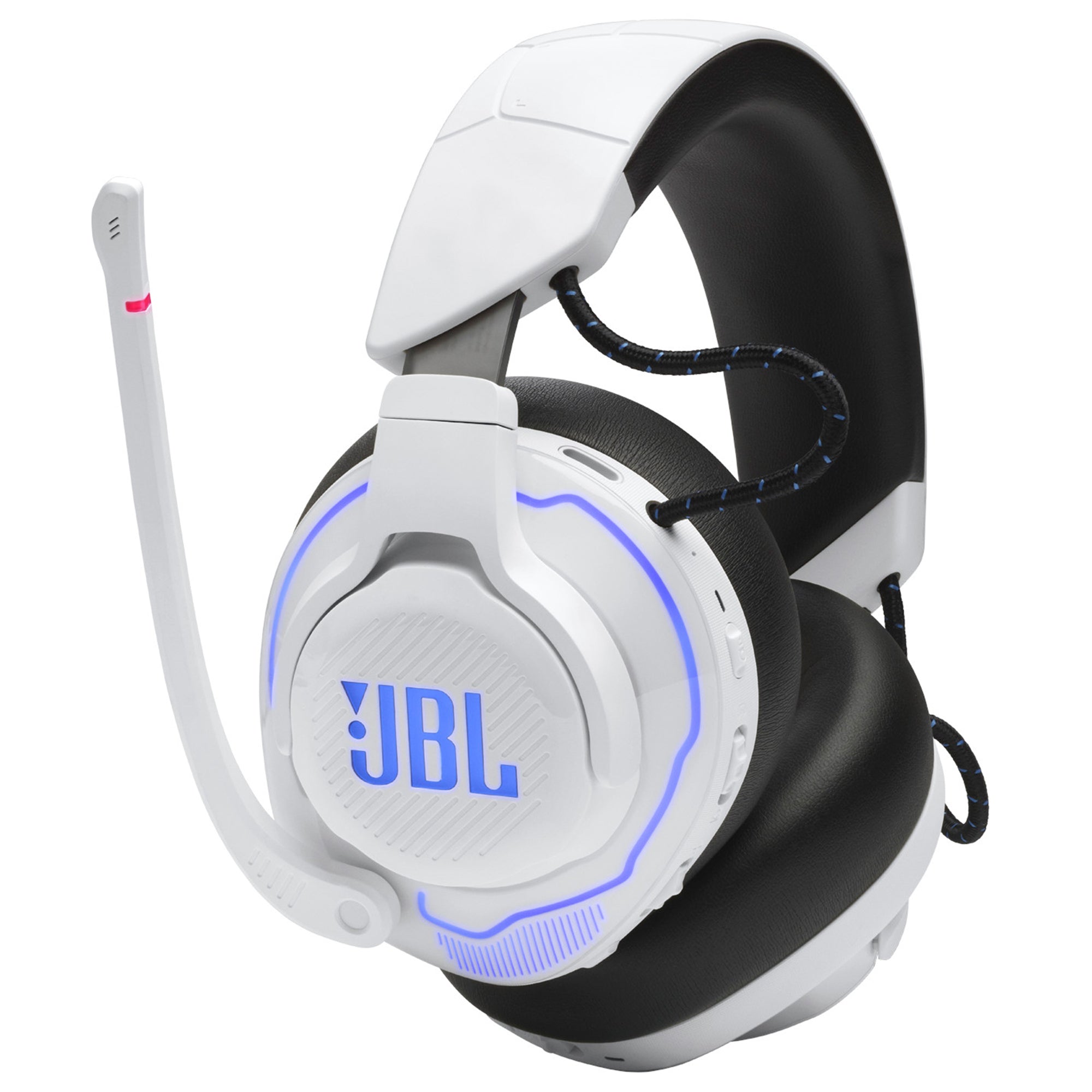 JBL Quantum 910P Wireless Over Ear Gaming Headphone-White/Blue