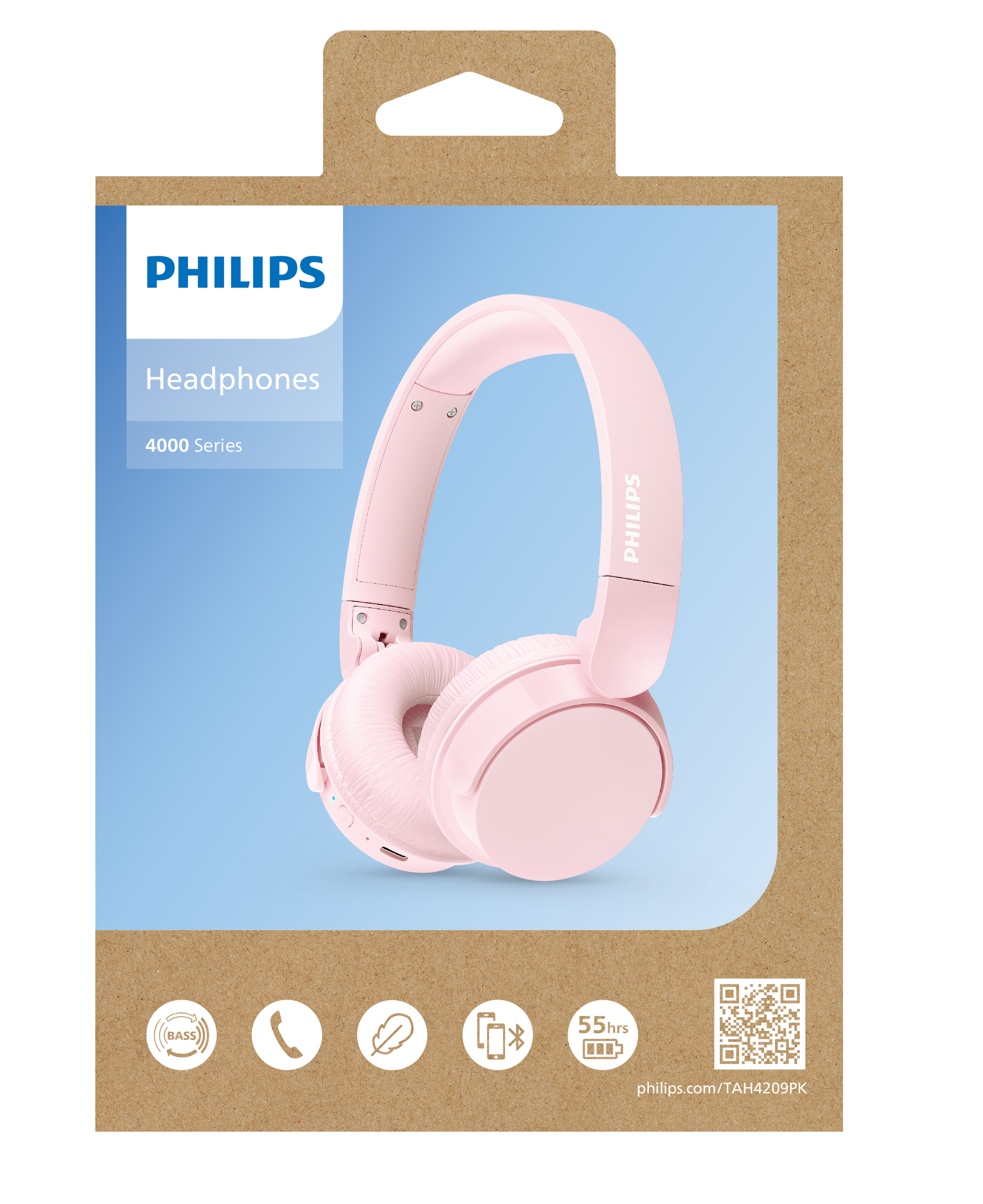 Philips TAH4209 BT On Ear Headphone with Mic