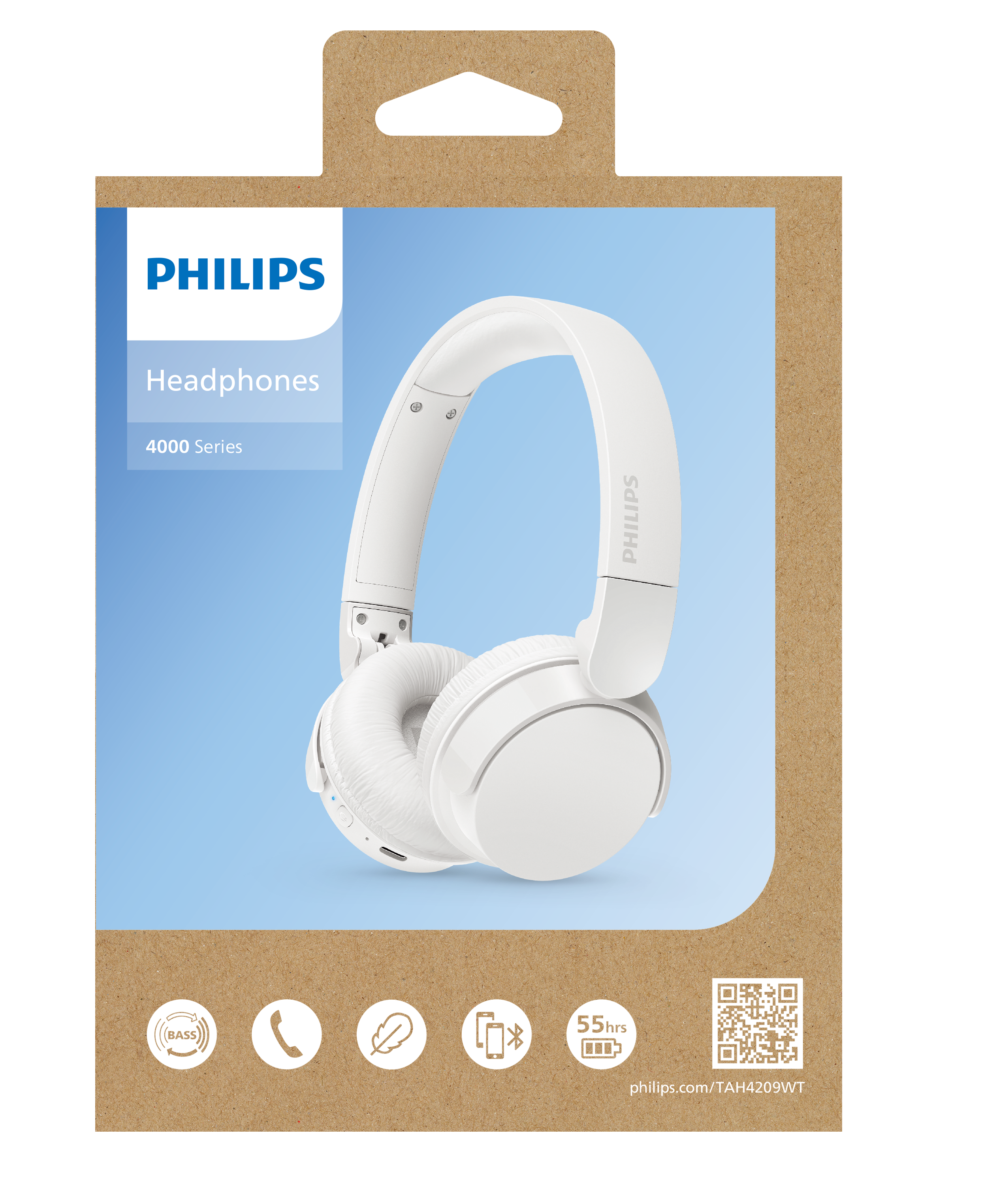 Philips TAH4209 BT On Ear Headphone with Mic