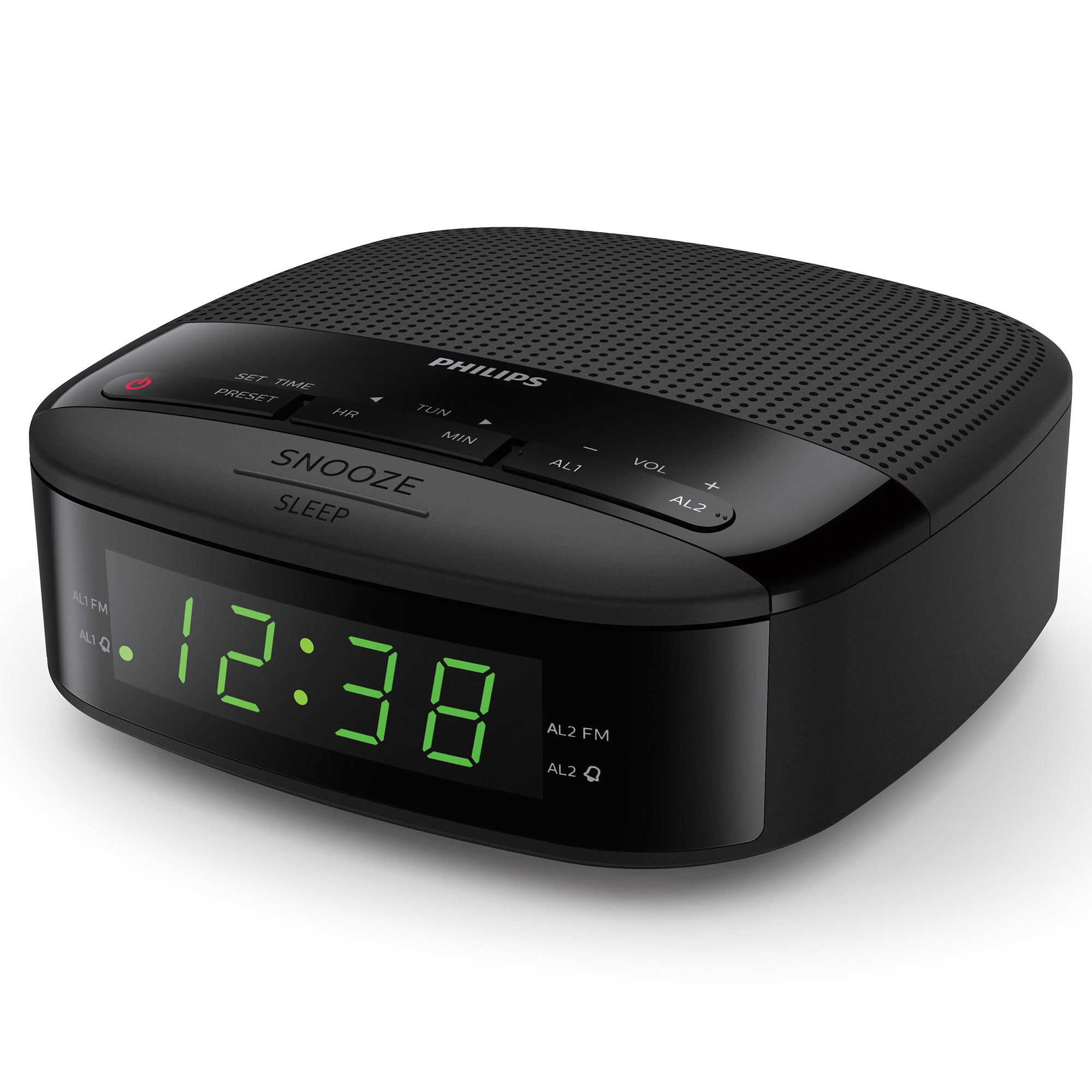 Philips TAR3205 Digital FM Clock Radio - Black