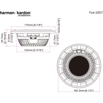 Harman Kardon Flow 600CF 6.5"Component System (No Grill)